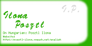 ilona posztl business card